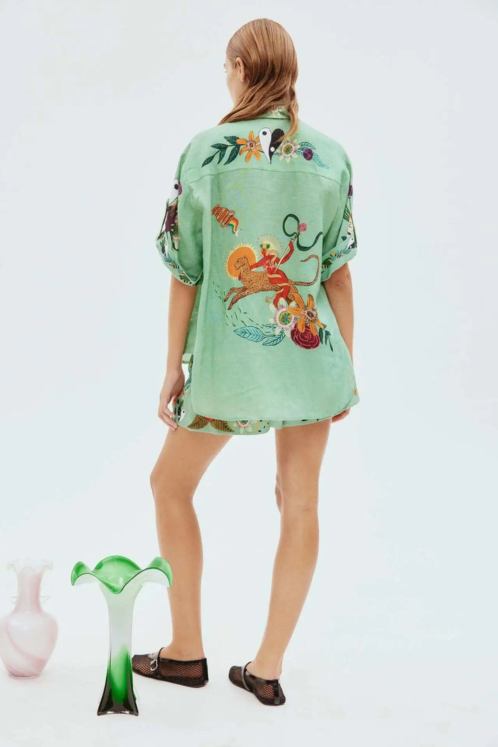 Saray - Ensemble short oversize imprimé floral