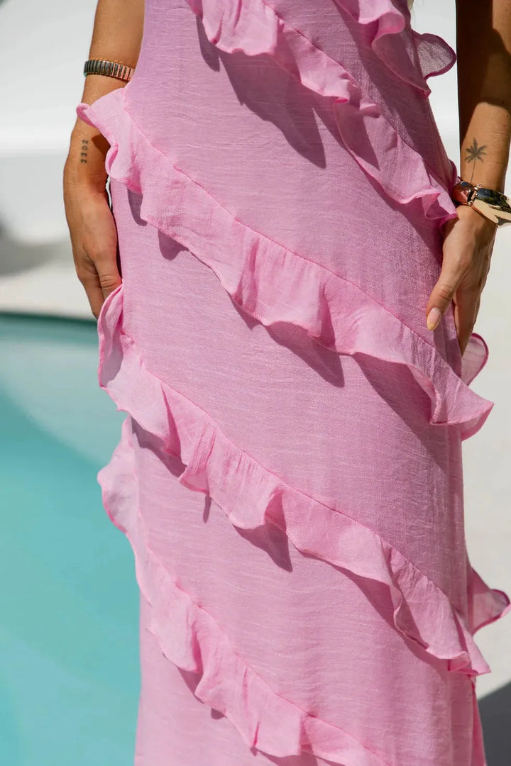 Ayla - Robe longue dos nu à la coupe élégante