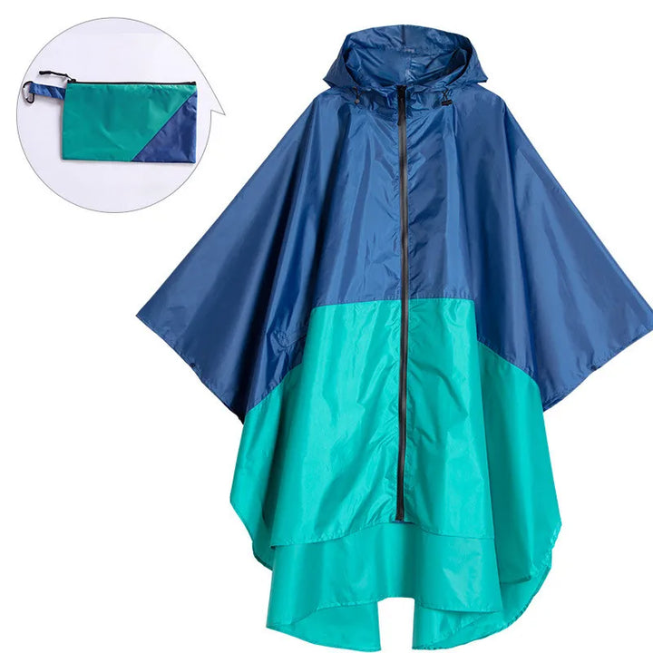 Poncho imperméable unisexe portable avec capuche