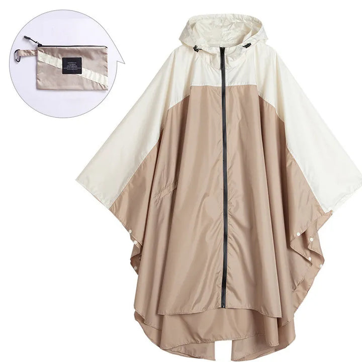 Poncho imperméable unisexe portable avec capuche