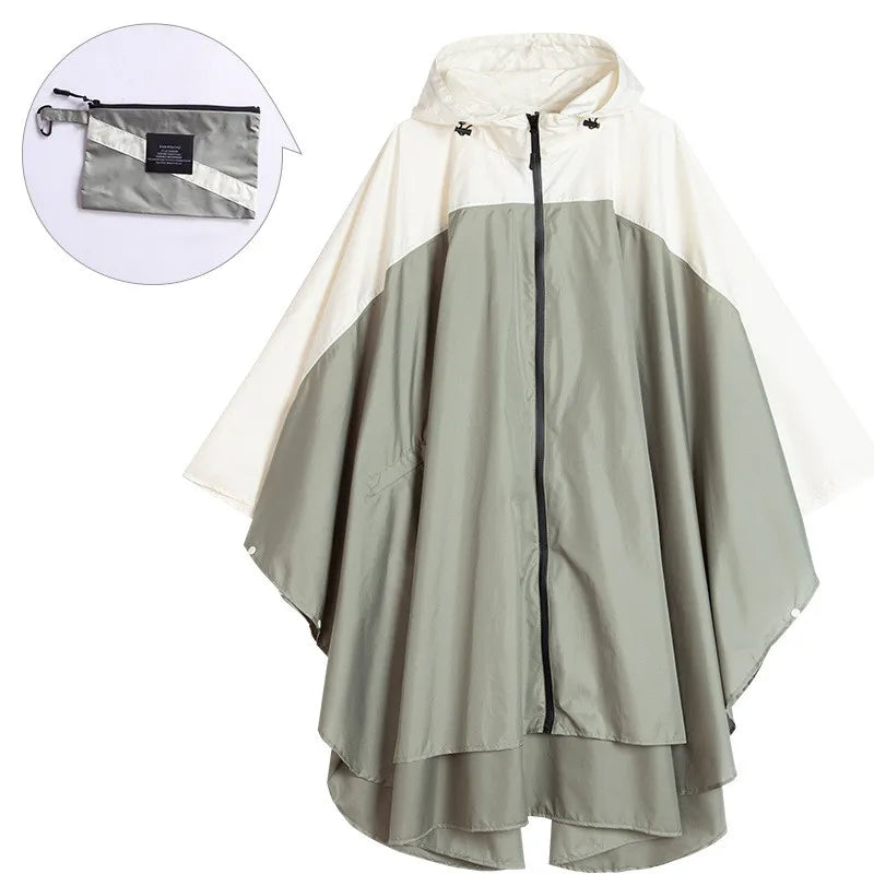 Poncho imperméable unisexe portable avec capuche