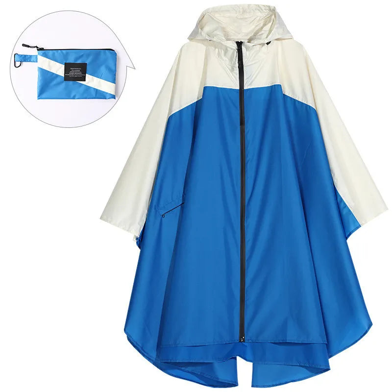 Poncho imperméable unisexe portable avec capuche