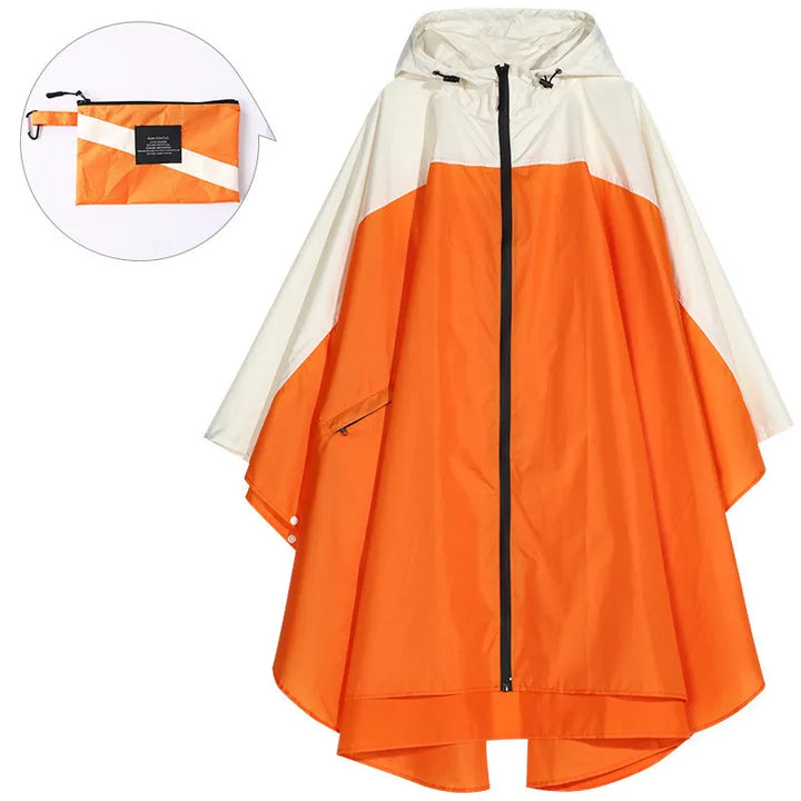 Poncho imperméable unisexe portable avec capuche