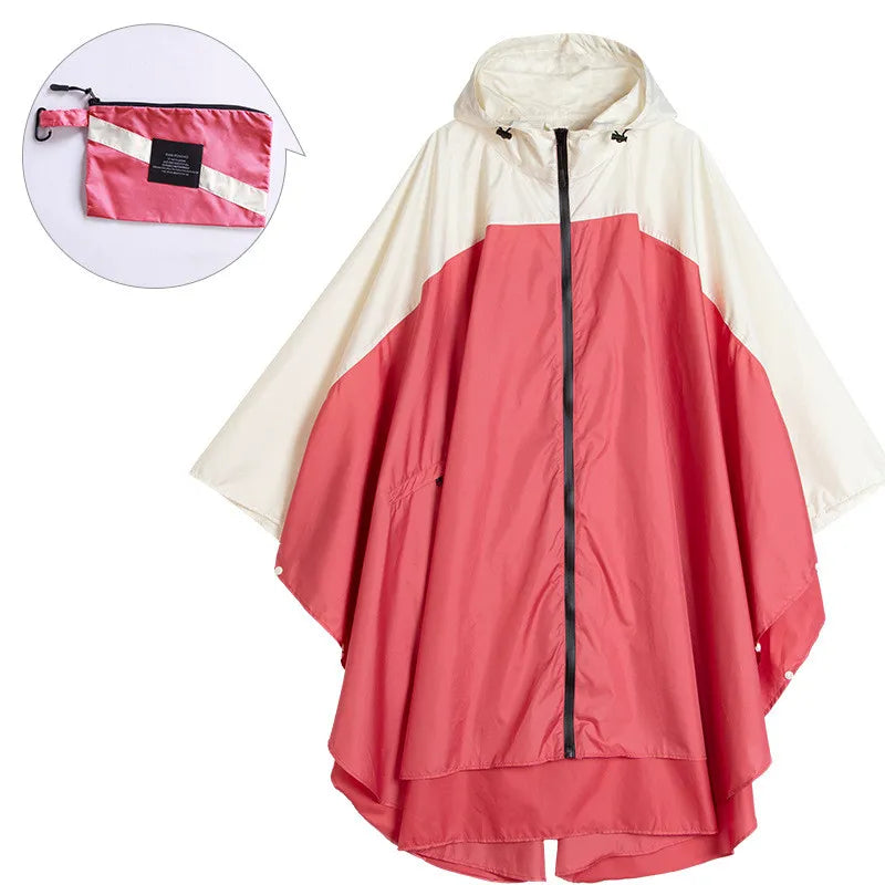 Poncho imperméable unisexe portable avec capuche