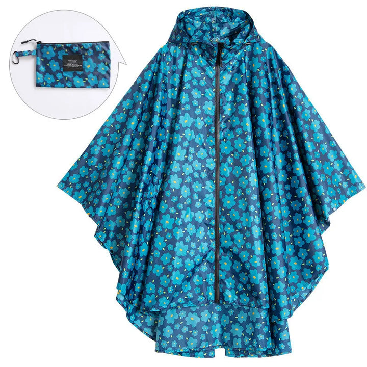 Poncho imperméable unisexe portable avec capuche