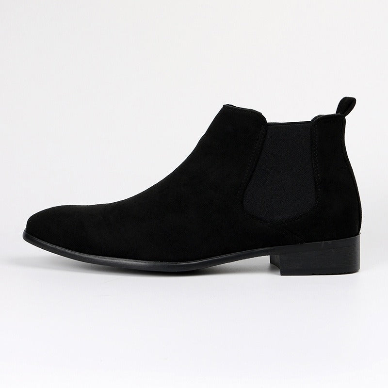 Bottines chelsea en daim à bout carré pour hommes - Álvaro