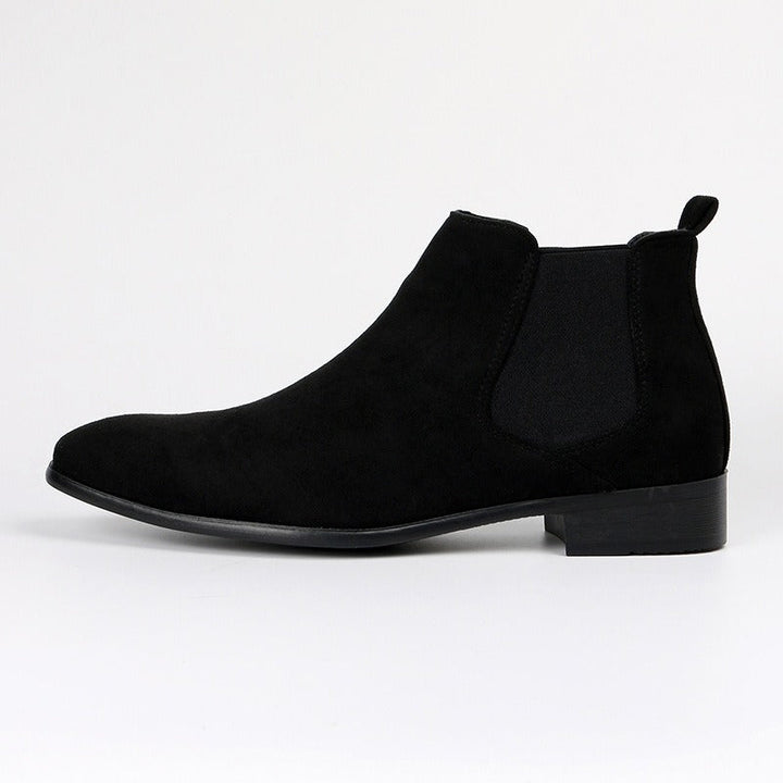 Bottines chelsea en daim à bout carré pour hommes - Álvaro