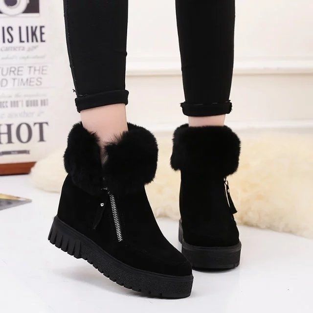 Bibi - Bottes de Neige Courtes Talon Intégré