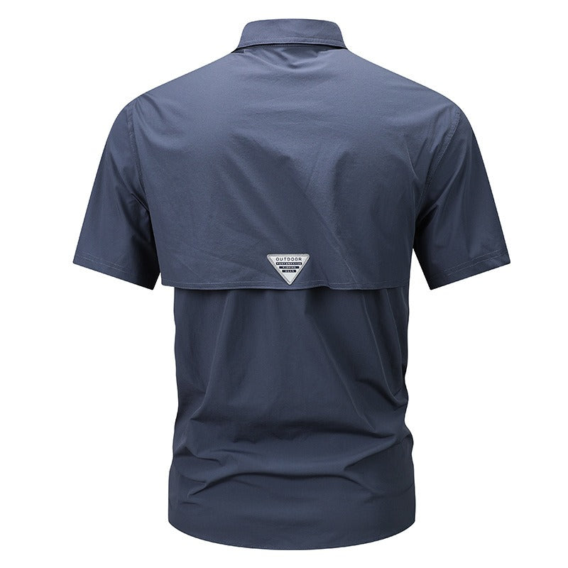 Chemise homme à manches courtes en polyester technique - Mateo