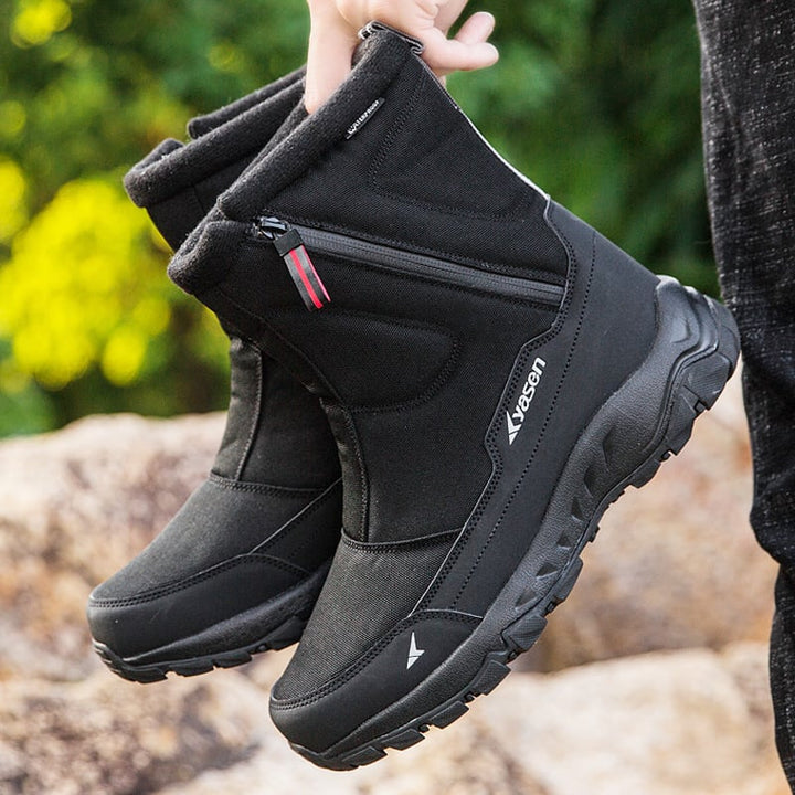 Bottes imperméables pour hommes avec fermeture éclair latérale et semelle antidérapante - Rayan