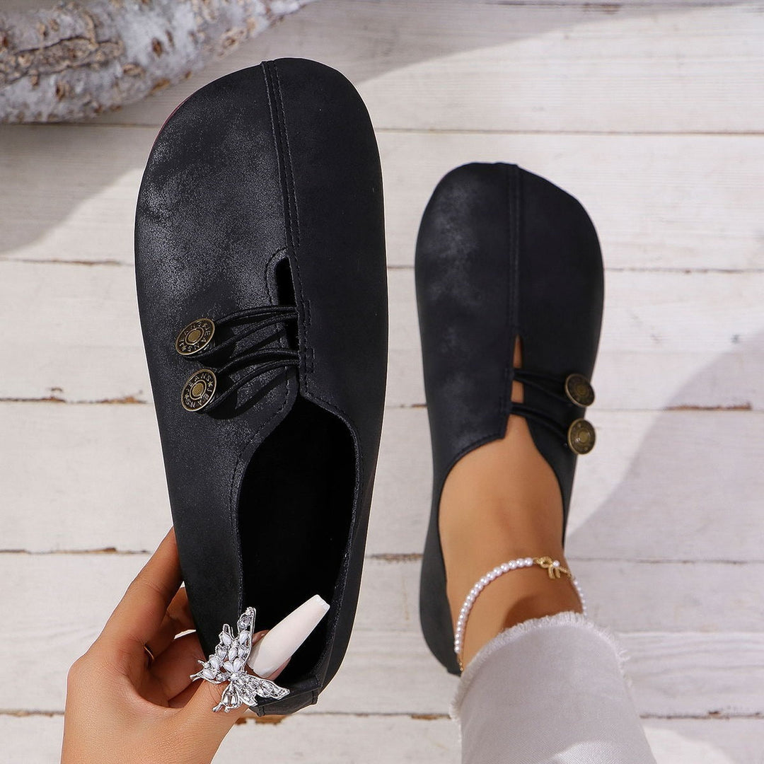 Chaussures plates pour femmes en daim souple, fabriquées à la main - Teresa