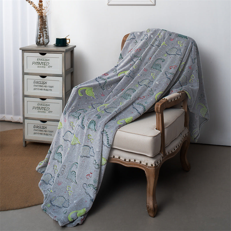 Couverture pour enfants en flanelle Dinosaures
