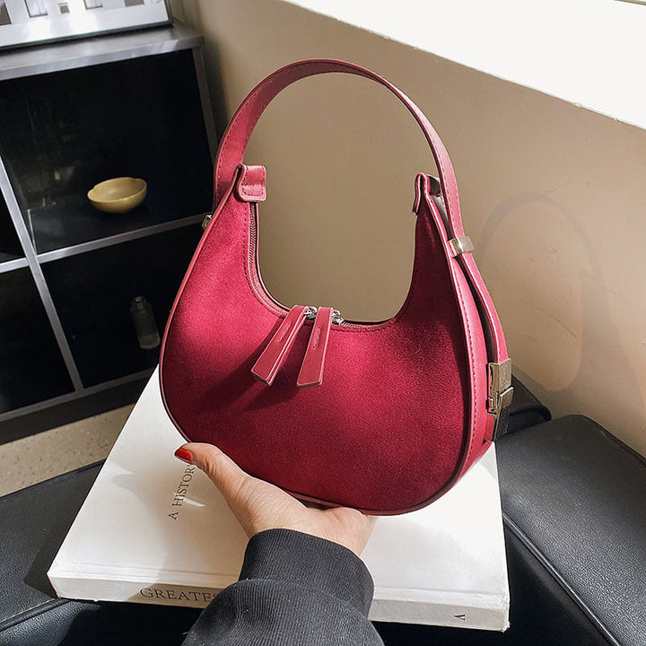 Sac à bandoulière mat de style français - Solenne