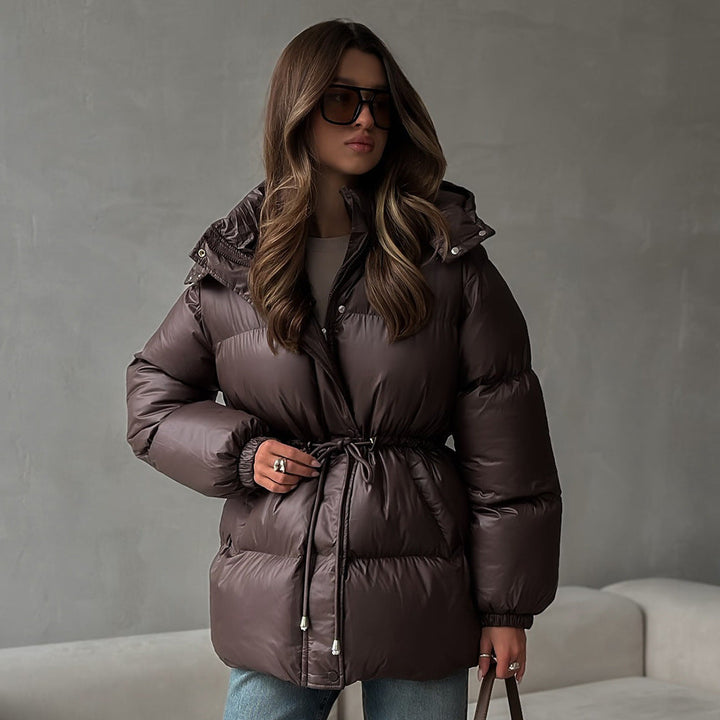 Manteau matelassé pour femme avec capuche réglable - Elissea