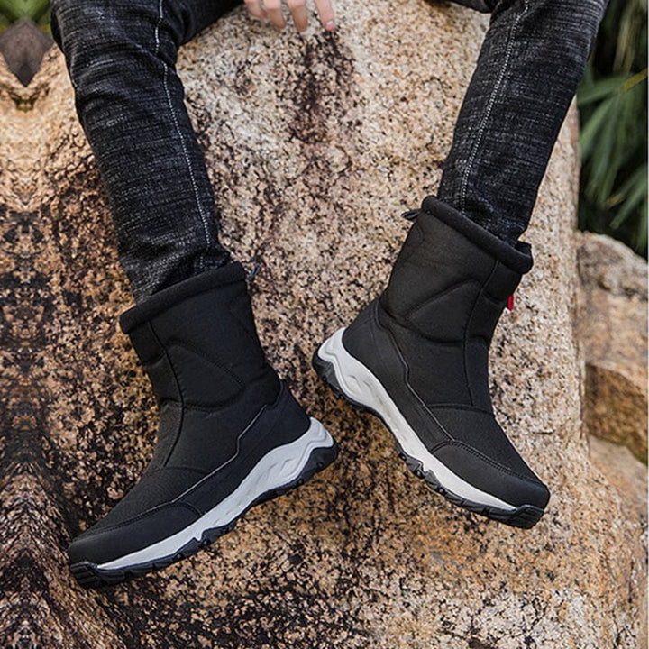 Bottes imperméables pour hommes avec fermeture éclair latérale et semelle antidérapante - Rayan