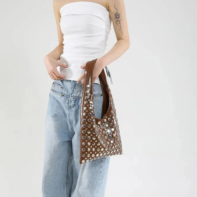 Sac à bandoulière avec détails métalliques - Mariela