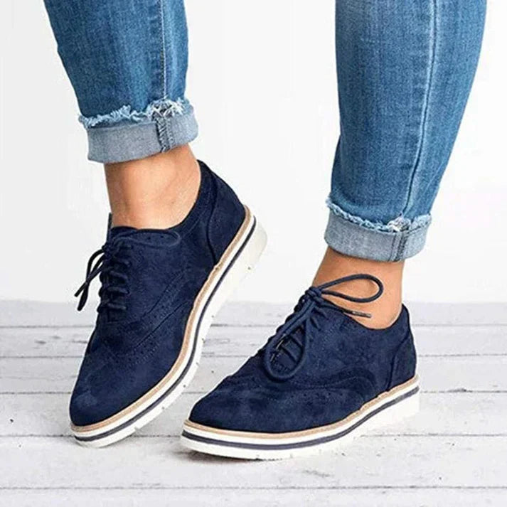 Chaussures élégantes en cuir à lacets - Alisa