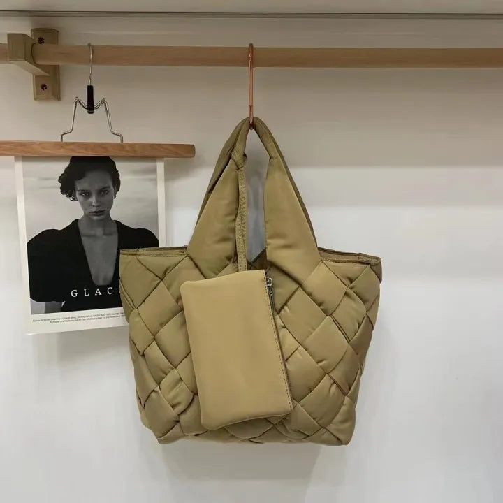 Sac à main en toile matelassée pour femme - Sara