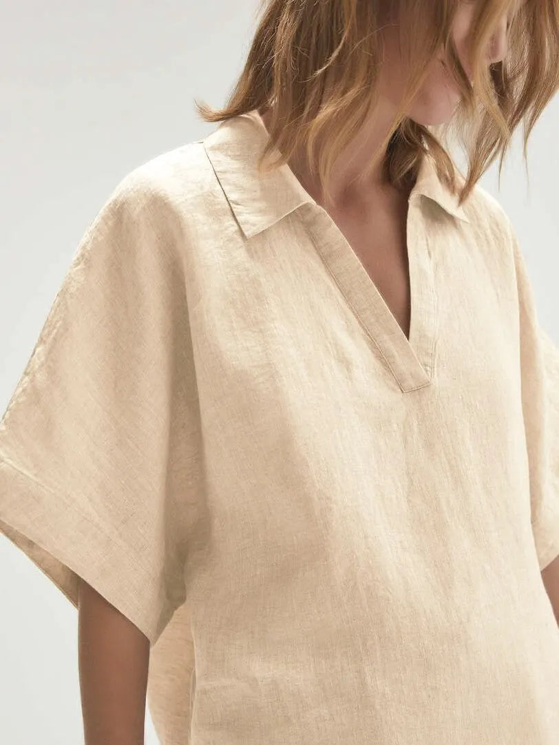Velia - Top à col en V et pantalon taille haute