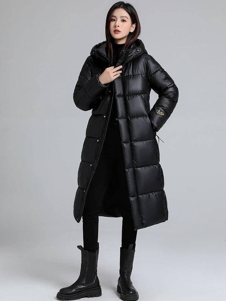 Veste longue à effet matelassé pour femmes - Eryndel