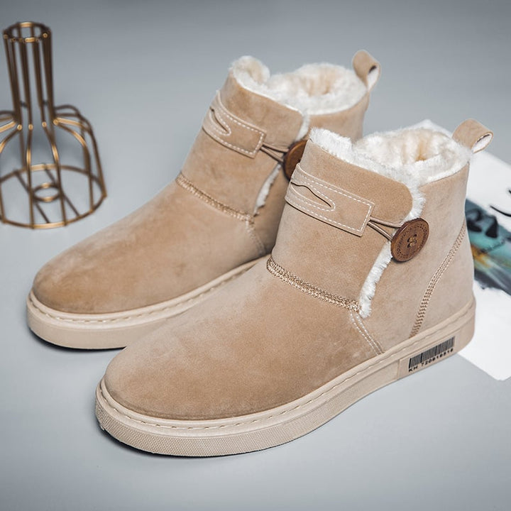 Bottes d'hiver pour hommes en daim avec doublure chaude - Danny