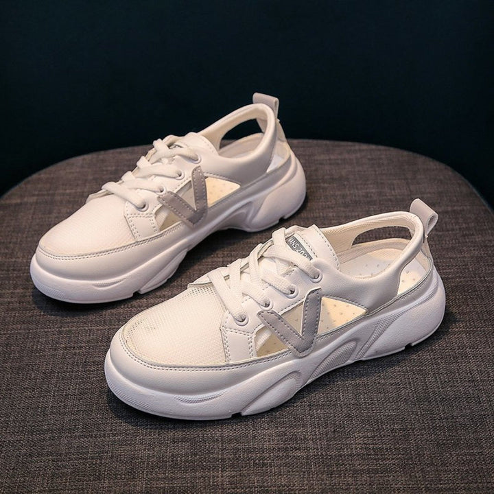 Baskets perforées pour femmes, blanches - Avelyn