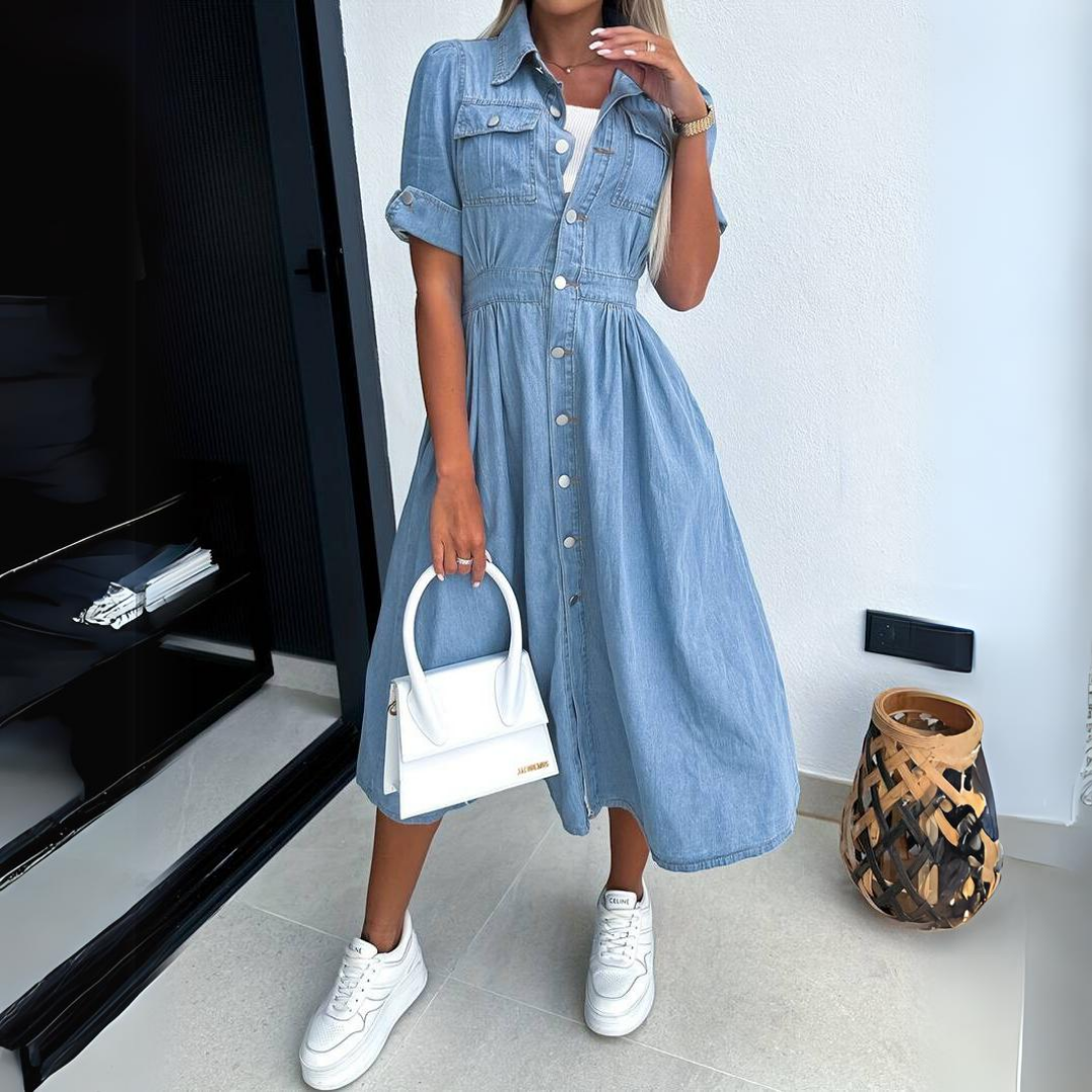 Alissa - Robe en jean tendance pour femme