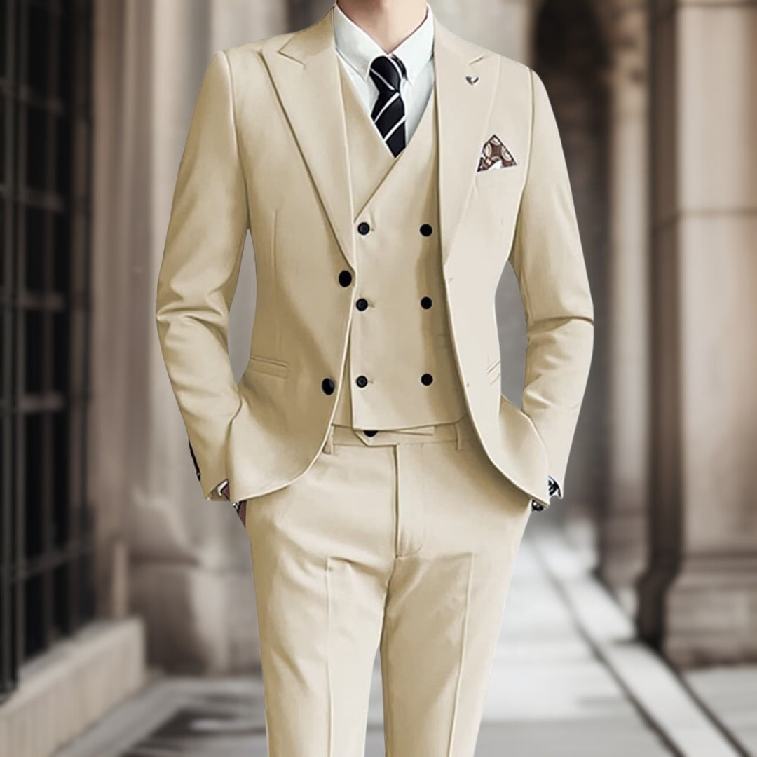 Paolo - Costume de mariage élégant ensemble 3 pièces