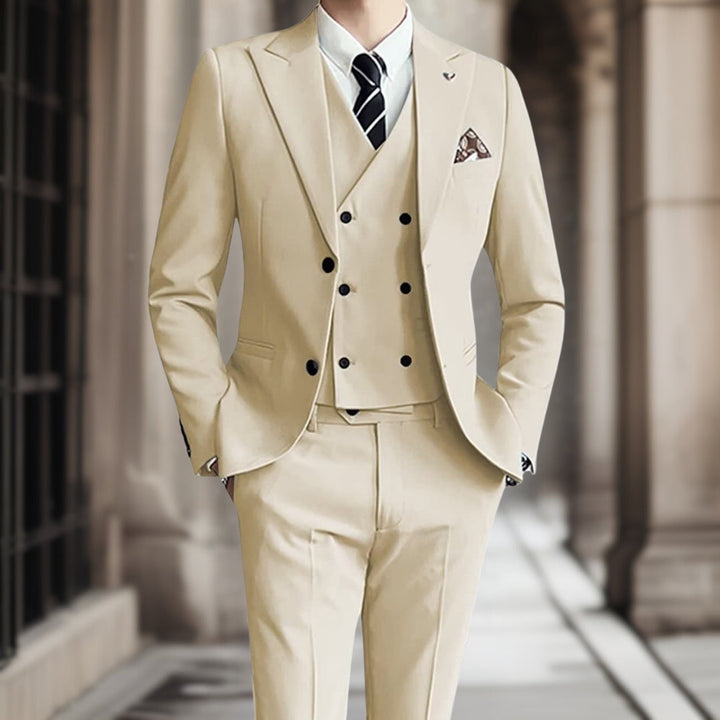 Paolo - Costume de mariage élégant ensemble 3 pièces