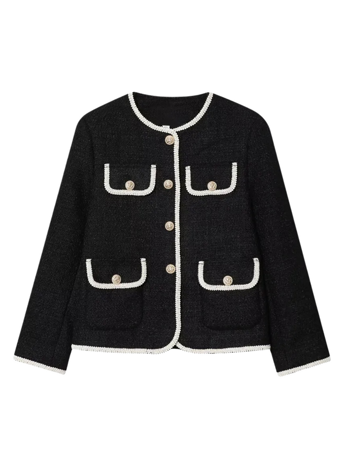 Veste courte pour femmes avec boutons décoratifs - Alida