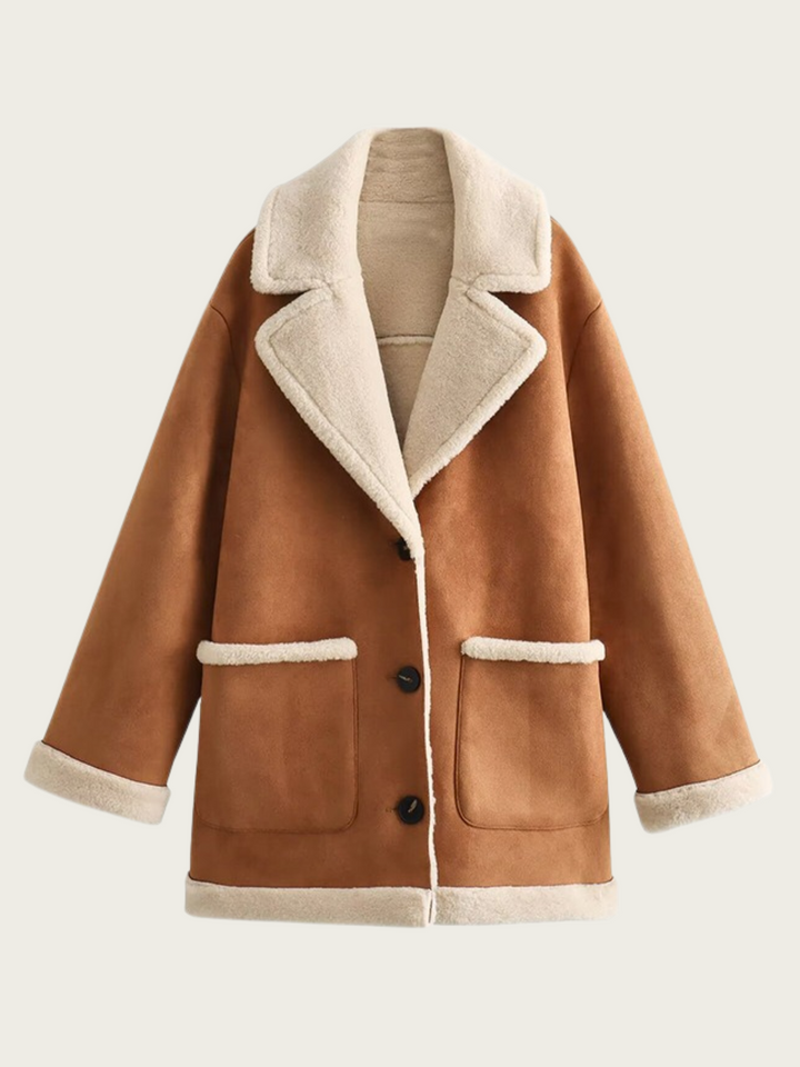 Manteau pour femmes avec revers et doublure chaude - Adelheid