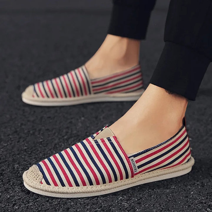 Mocassins en lin respirant pour hommes, style décontracté - Damien