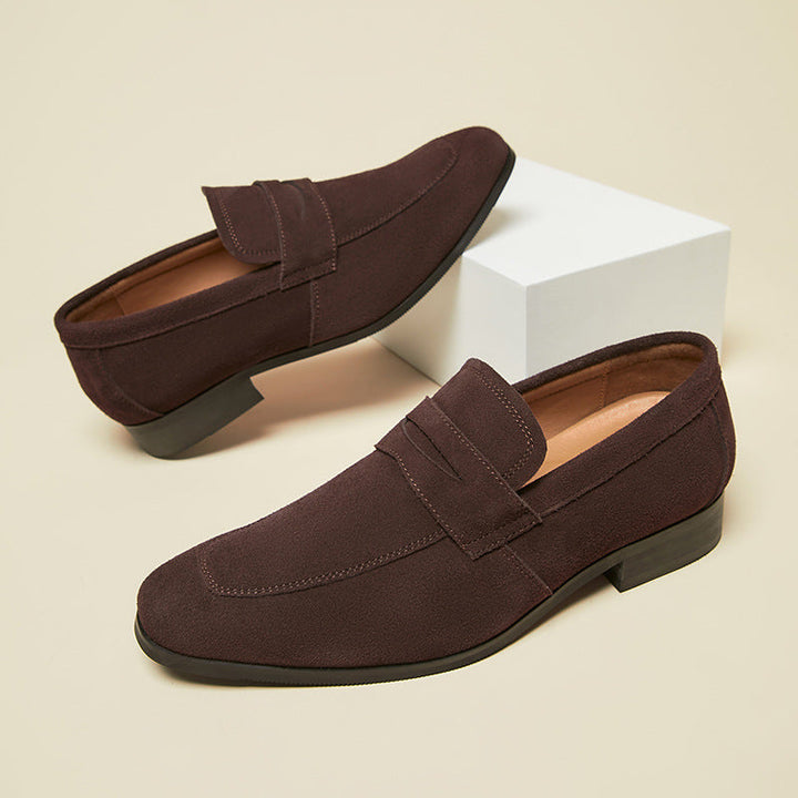 Mocassins effet daim pour hommes style minimaliste - Kenjiro