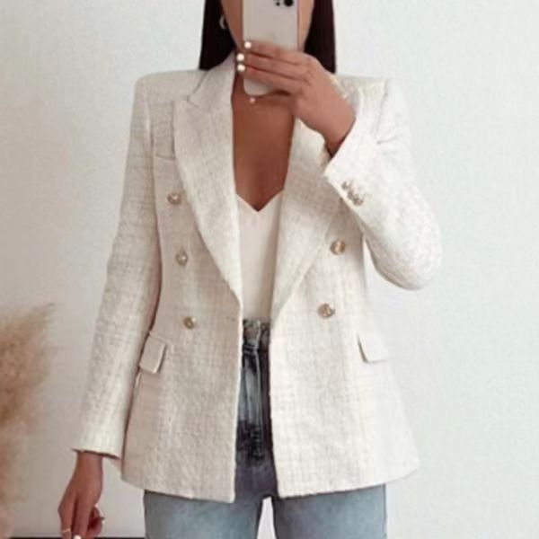 Nanette - Blazer structuré pour femme avec double boutonnage