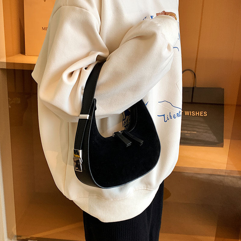 Sac à bandoulière mat de style français - Solenne
