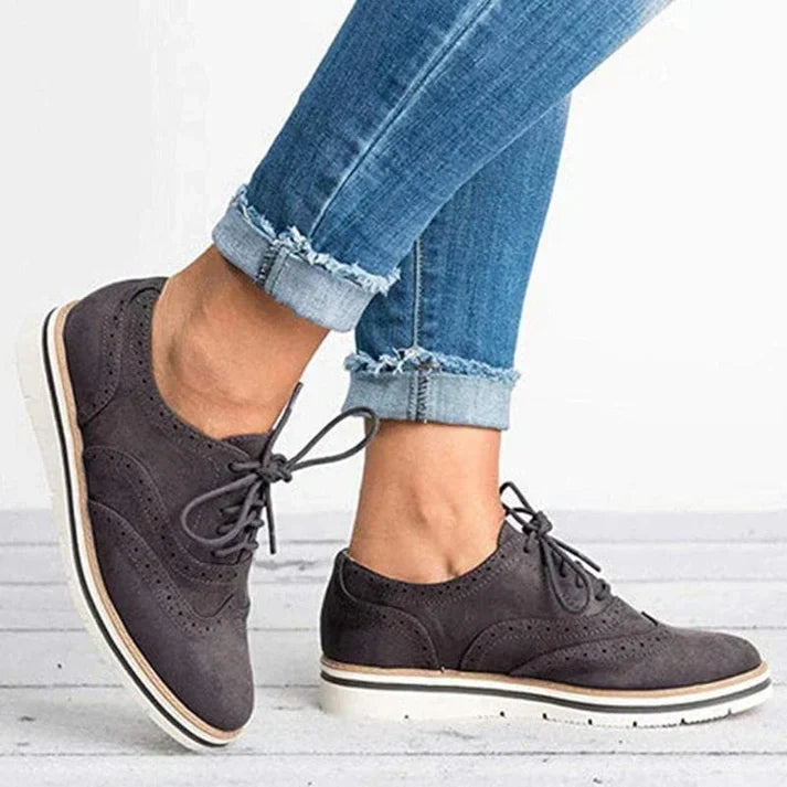 Chaussures élégantes en cuir à lacets - Alisa