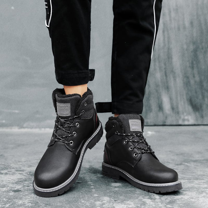 Bottes décontractées pour hommes avec doublure chaude et lacets - Lautaro