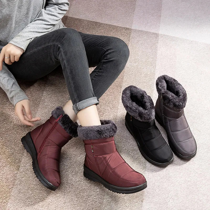 Alyna - Bottes Hivernales pour Femme Chaudes et Confortables