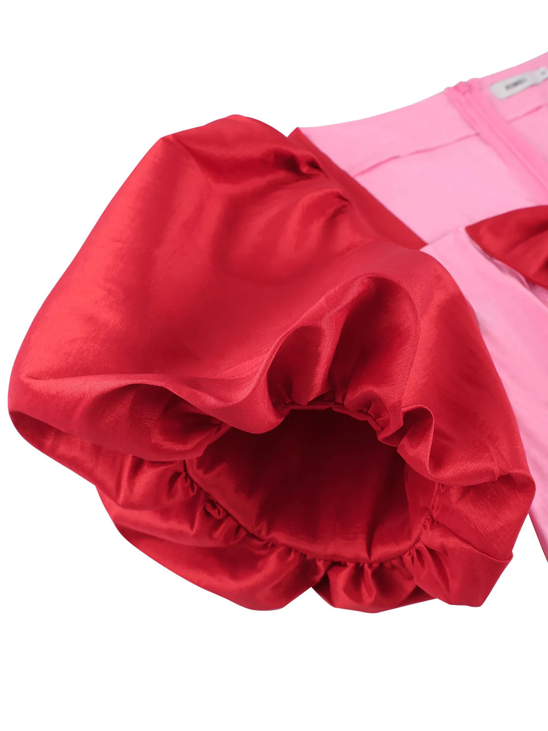 Robe longue ajustée avec manches bouffantes et nœuds - Fanny