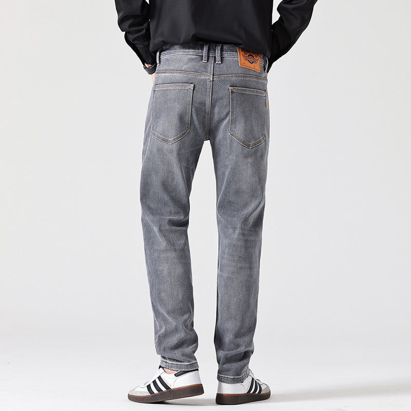 Jean droit avec finition grise - Torleif