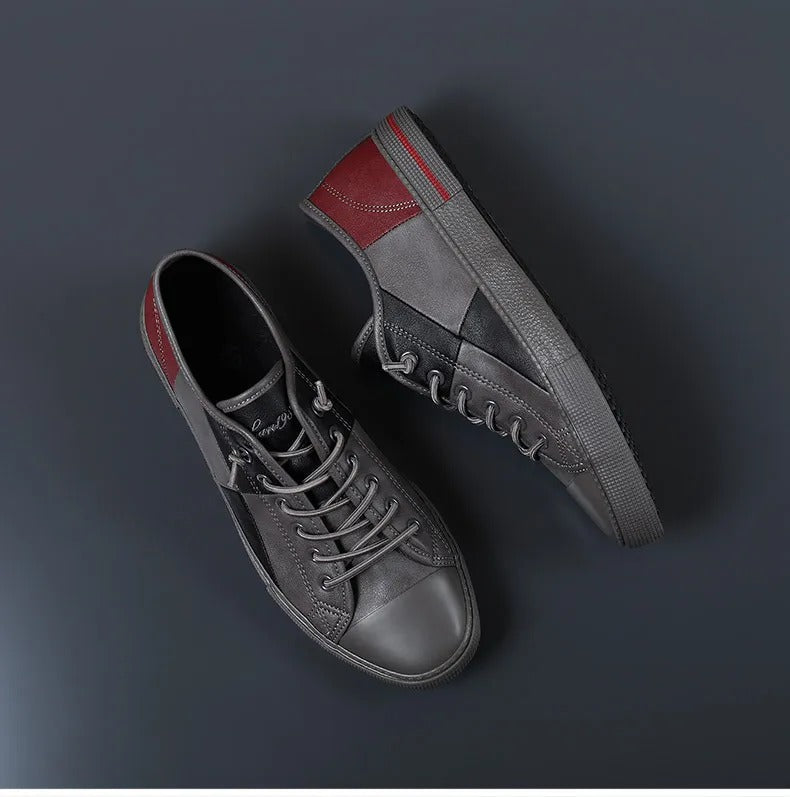 Baskets casual en cuir synthétique pour hommes - Tomás