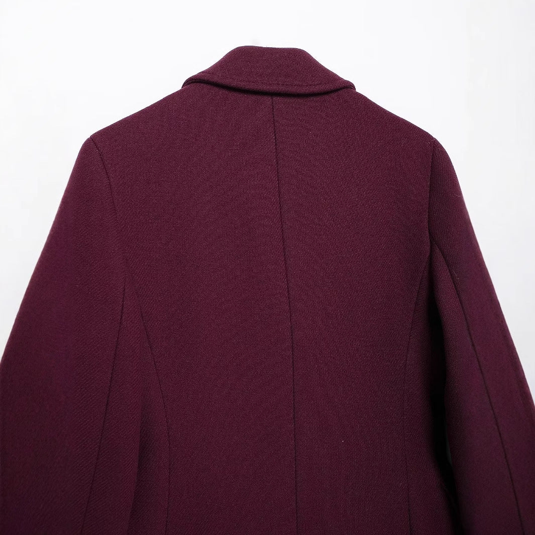 Manteau saisonnier à double boutonnage pour femme - Eline