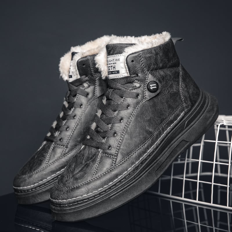 Chaussures d'hiver pour hommes avec doublure en polaire thermique - Branor