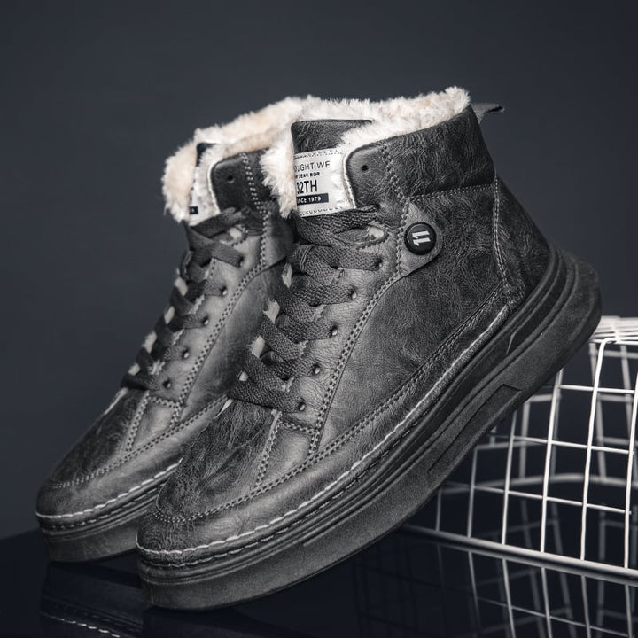 Chaussures d'hiver pour hommes avec doublure en polaire thermique - Branor