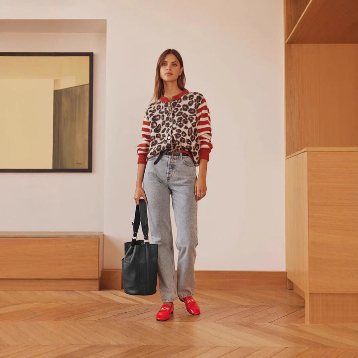 Gilet femme à imprimé moderne - Alvéra