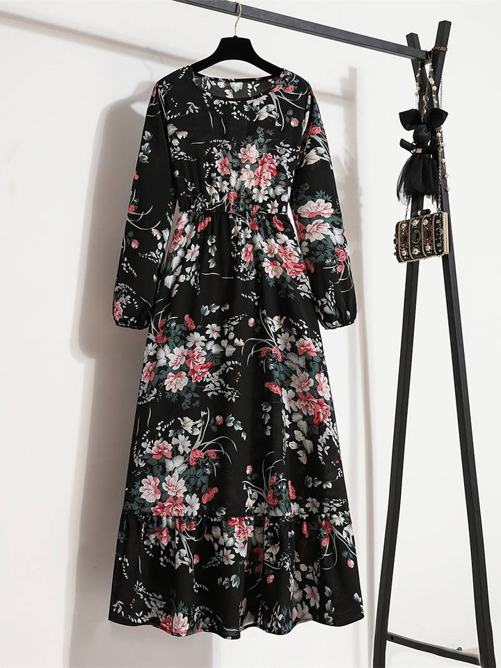 Abella - Robe longue à imprimé floral bohème