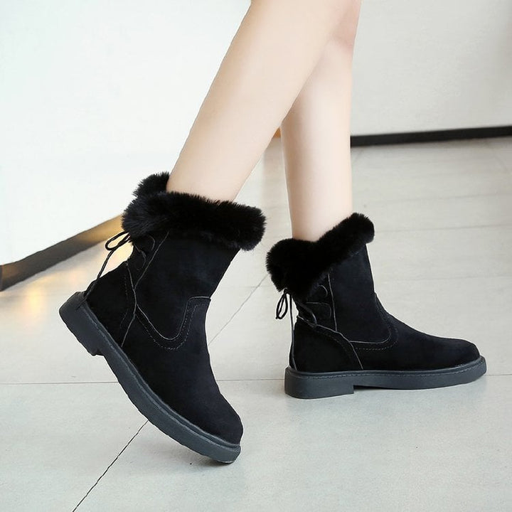 Bottines chaudes en daim pour femmes - Marivelle