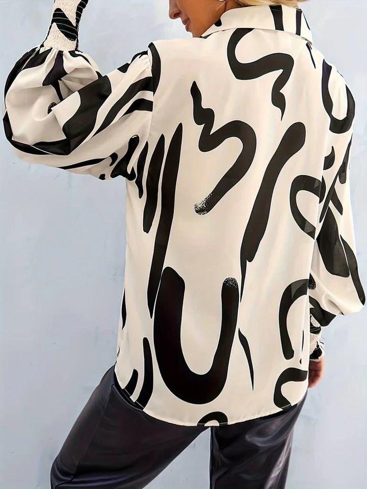 Sophie - Blouse élégante pour femme avec détails plissés, stylée et intemporelle
