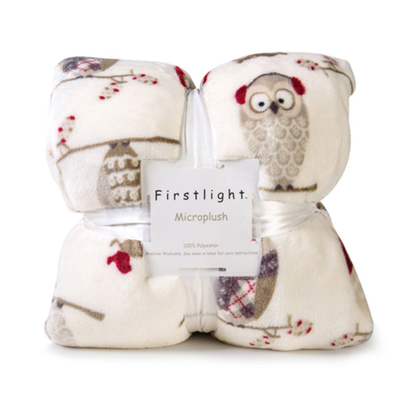 Double couverture d'hiver avec effet de laine douce