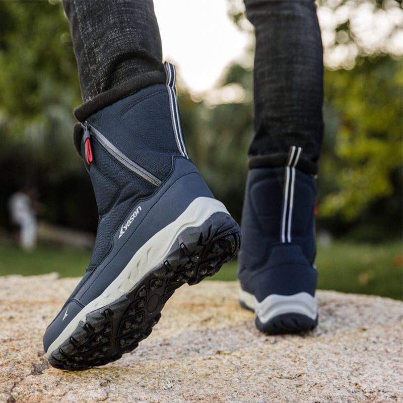 Bottes imperméables pour hommes avec fermeture éclair latérale et semelle antidérapante - Rayan